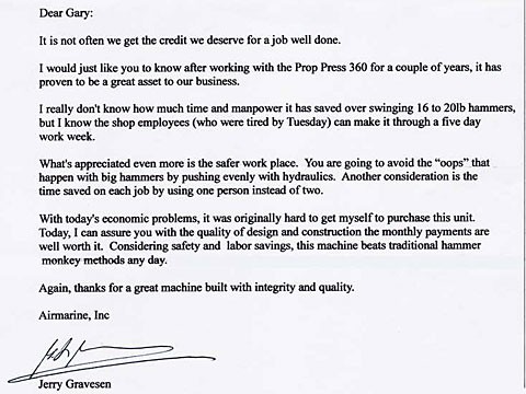 AirMarine Inc. - Jerry Gravesen